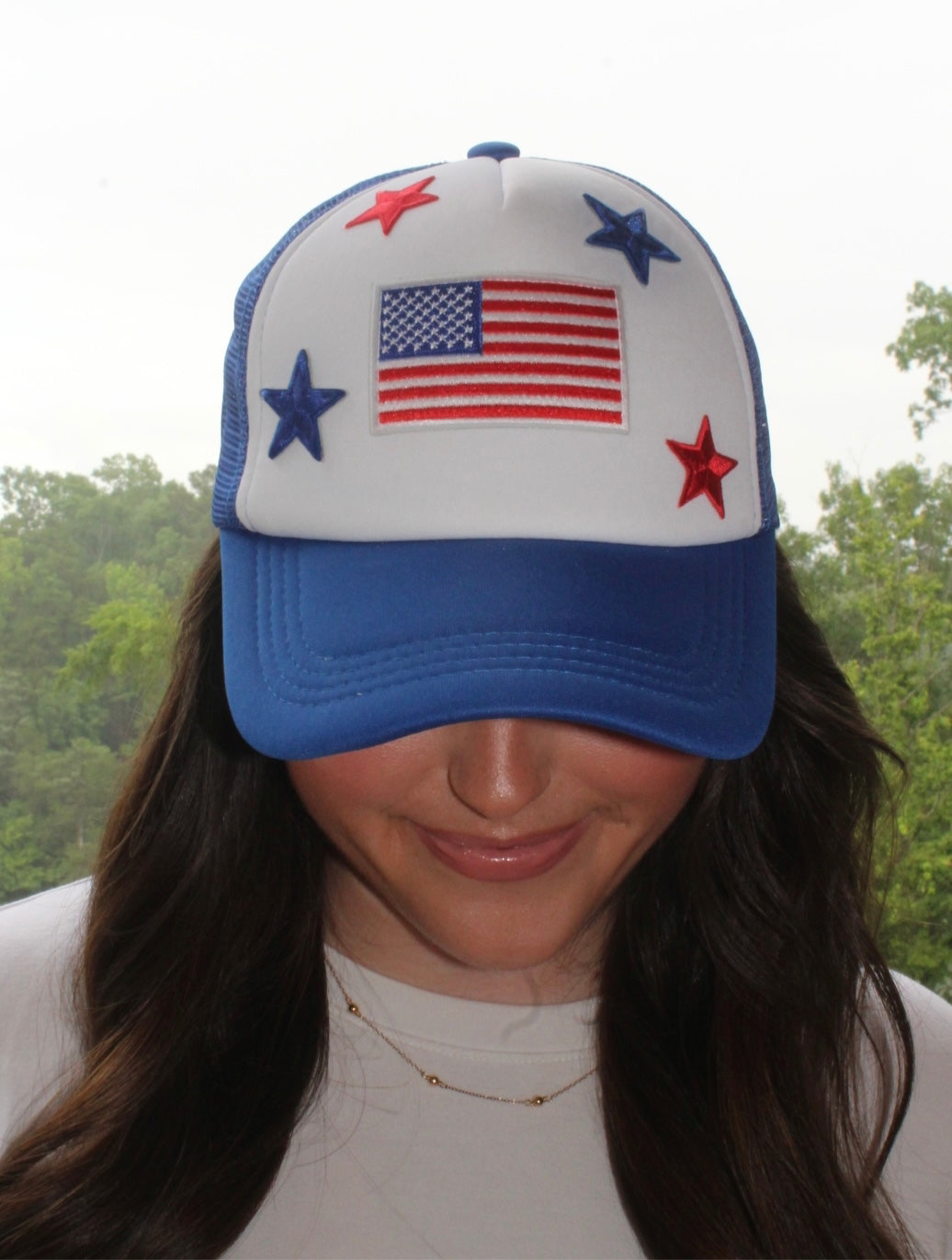 Patriotic stars trucker Hat