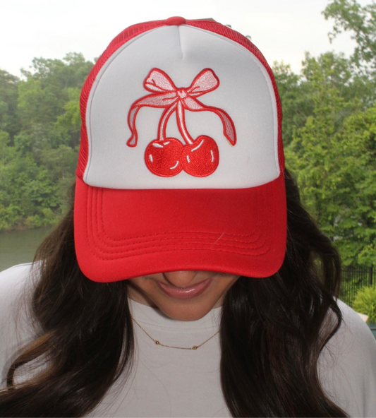 Cherries trucker hat