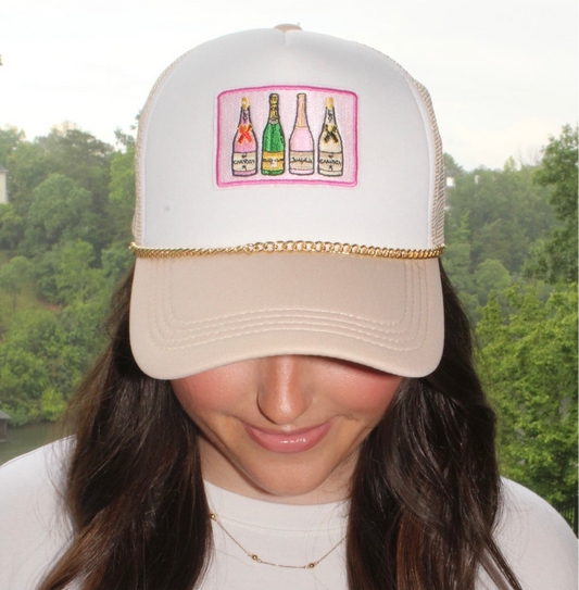 Champagne trucker hat