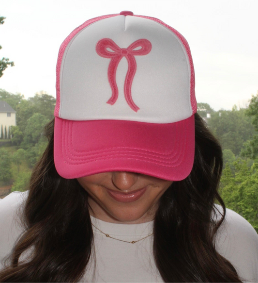 Bow trucker hat