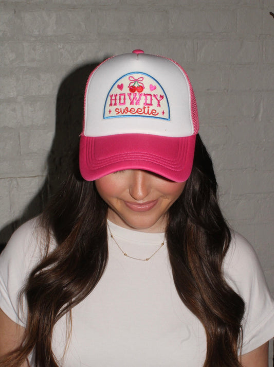 Howdy sweetie trucker hat
