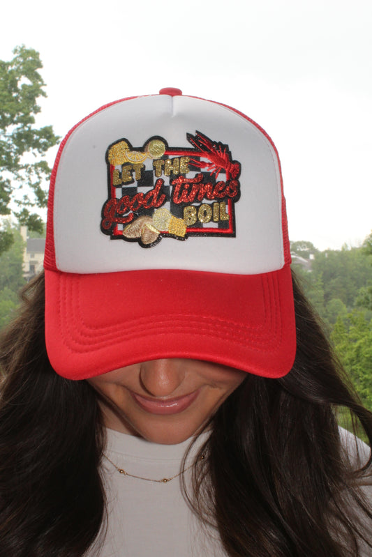 Crawfish boil trucker hat