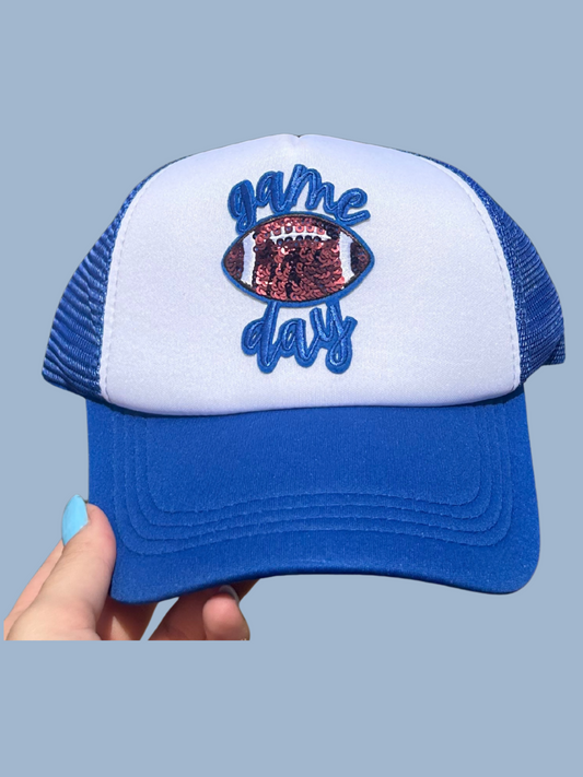Blue game day hat